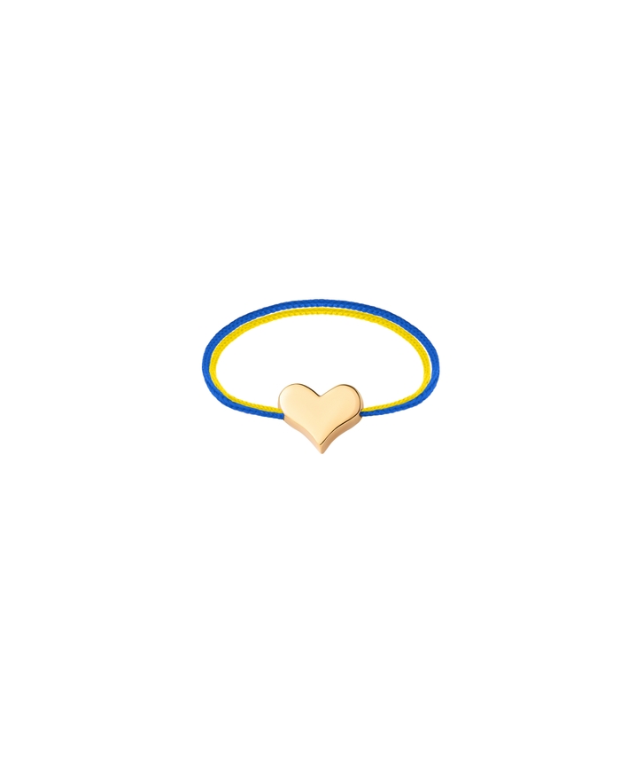 Каблучка з Україною в Сердці Золото