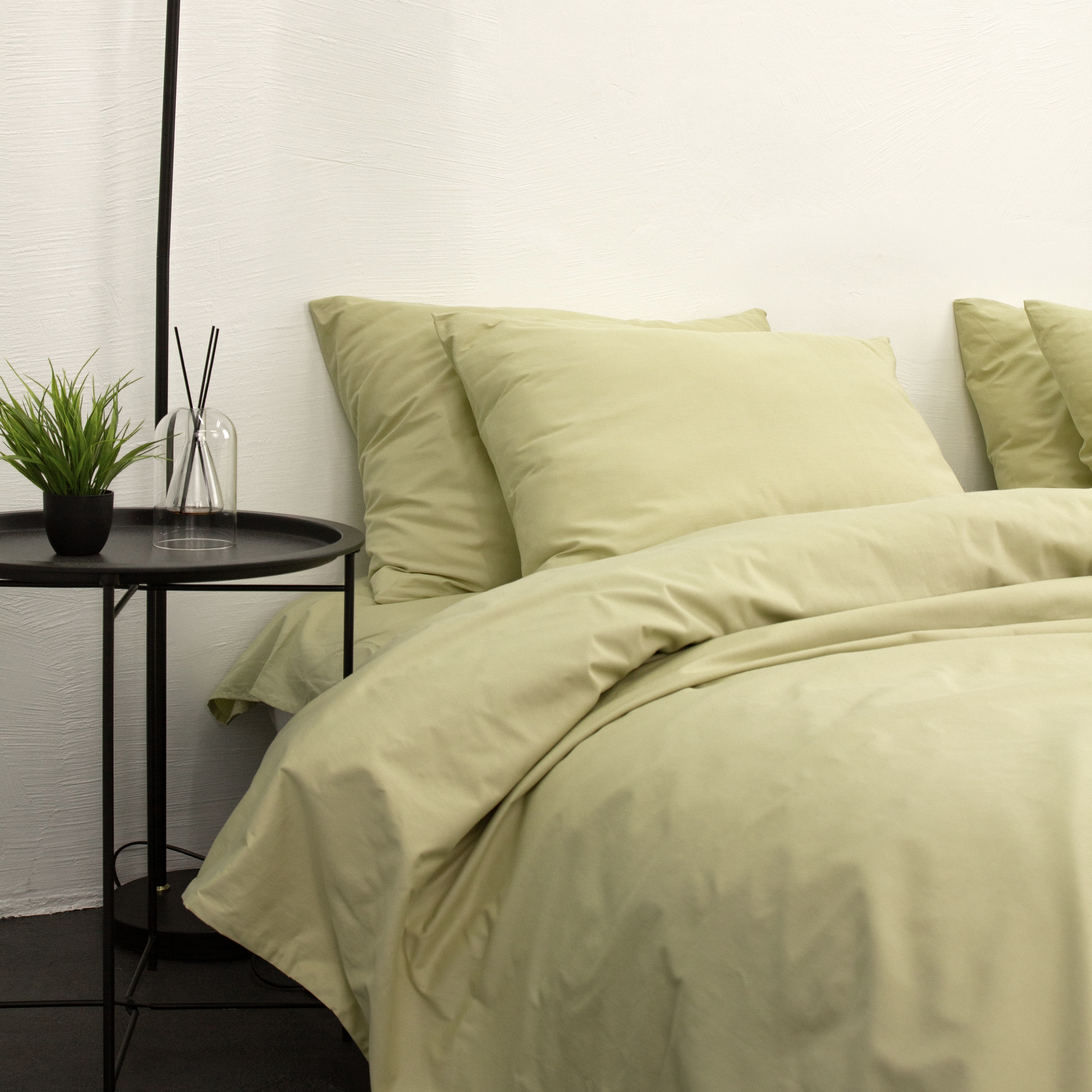 Постільний комплект Сатин Оливка