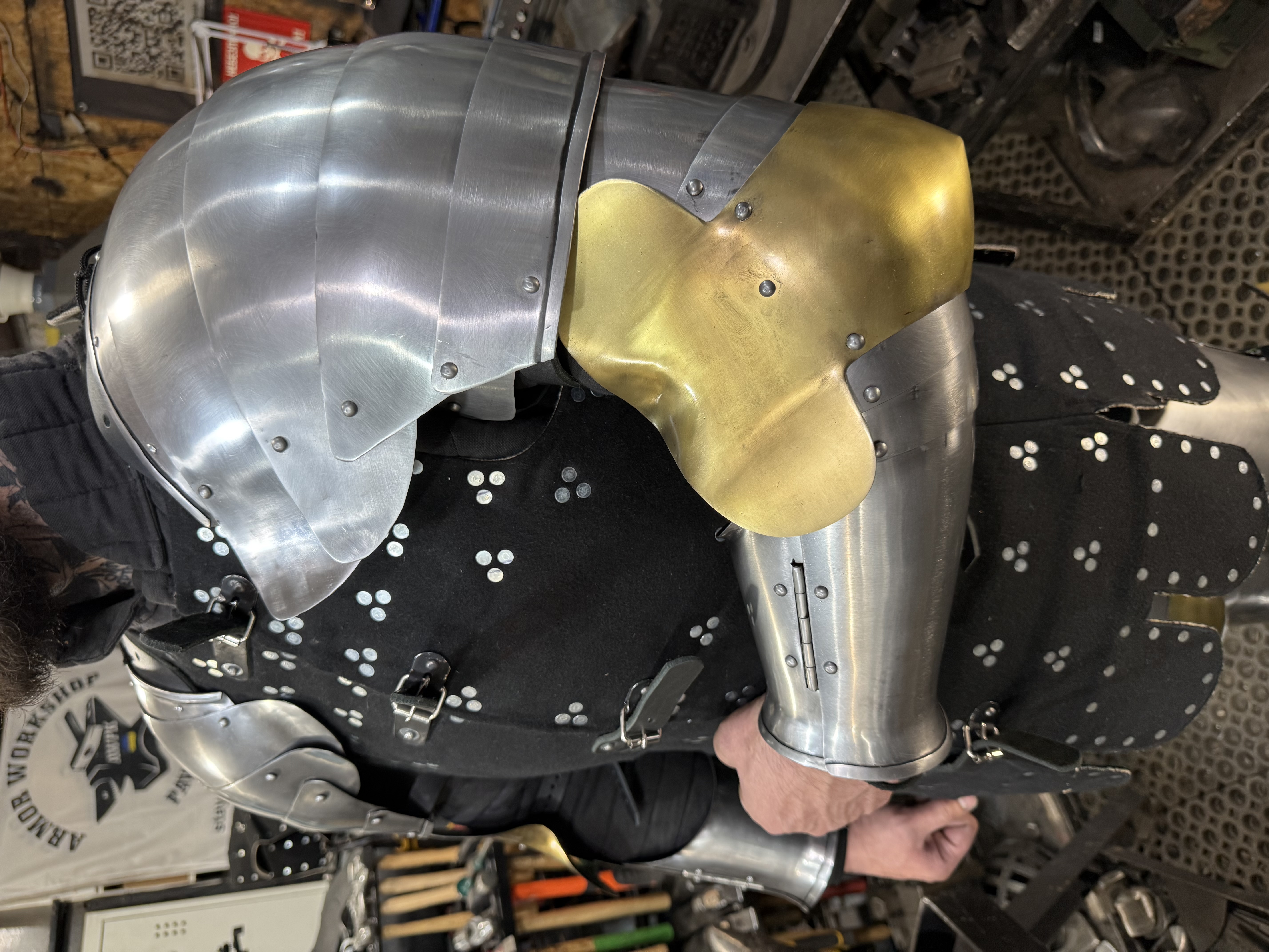 Full armor arms “ brass elbow style”