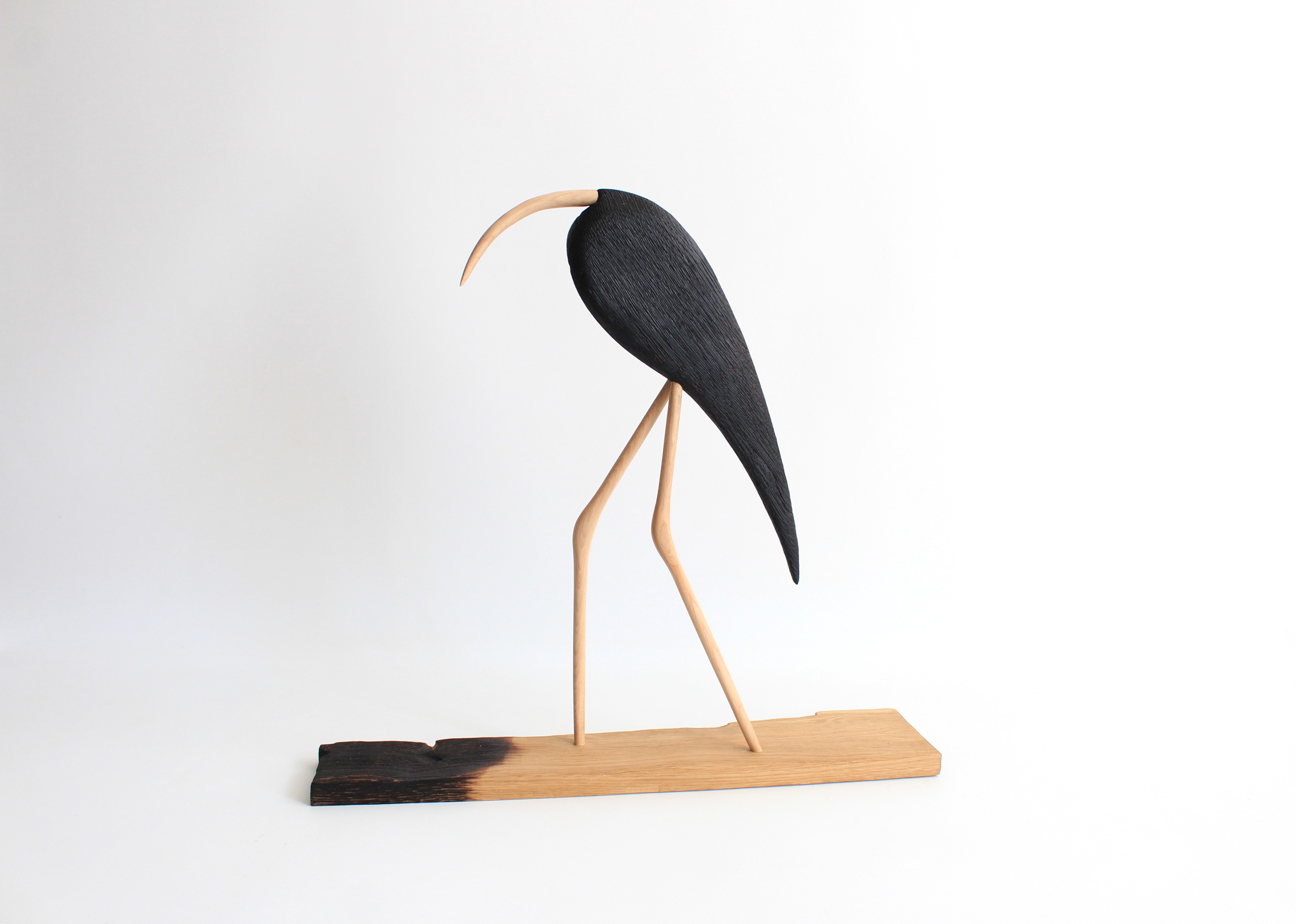 Пташка декоративна з натурального дерева ручної роботи