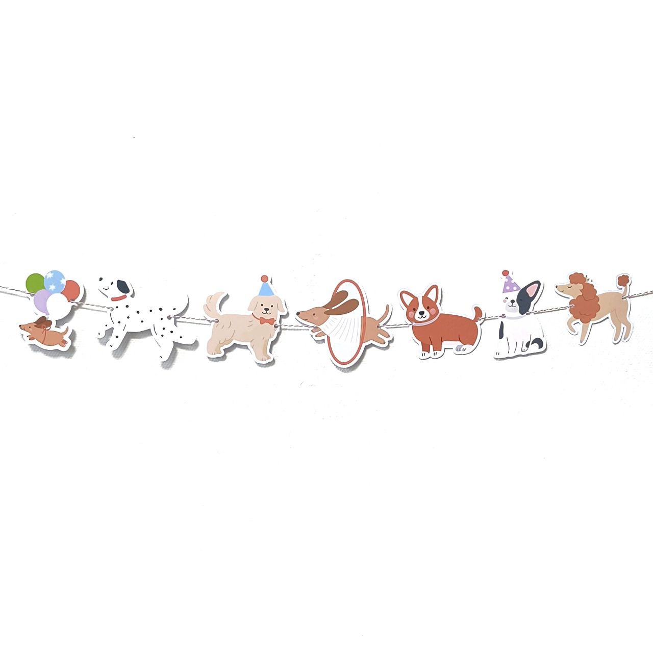 Паперовий банер "Песики" собачки