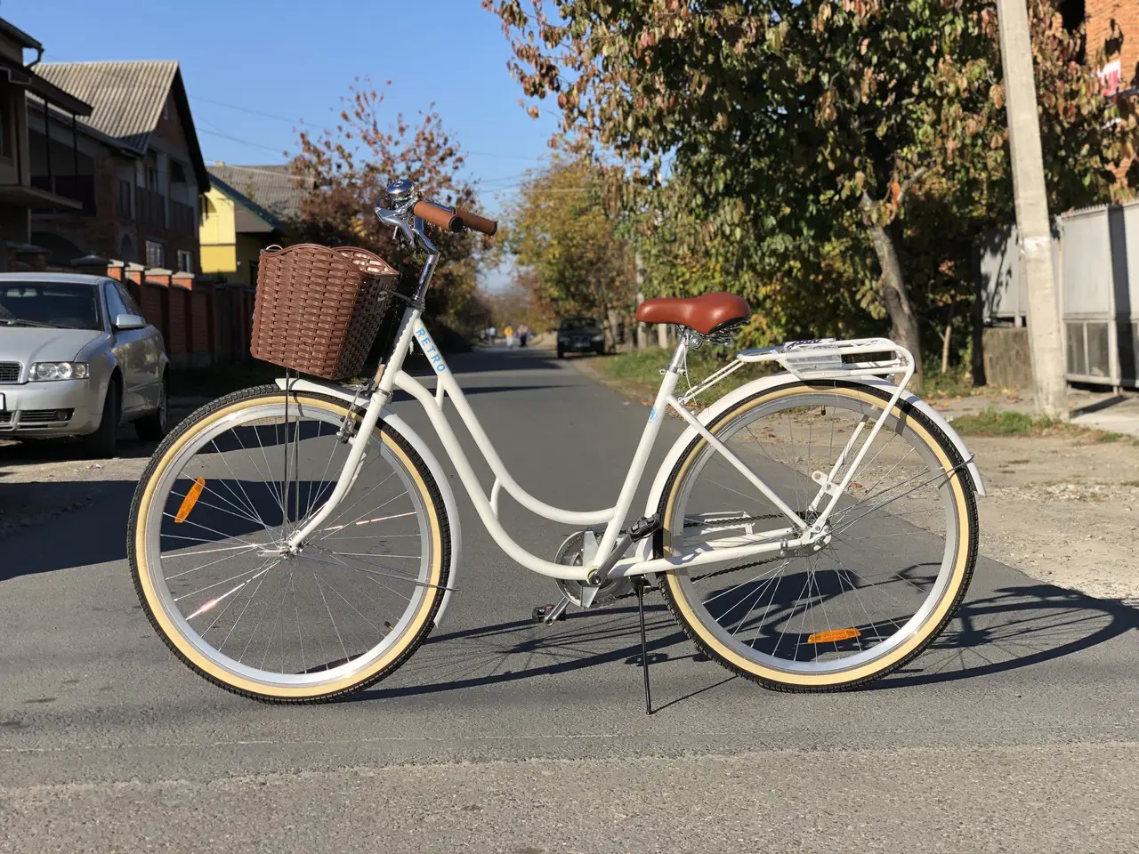 Велосипед Dorozhnik Retro Velosteel 28" 19" 2022 (білий)