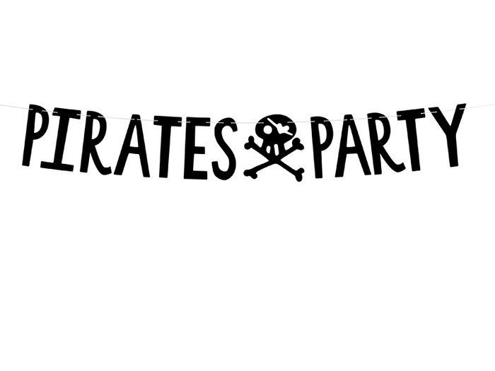 Чорний банер Pirates Party