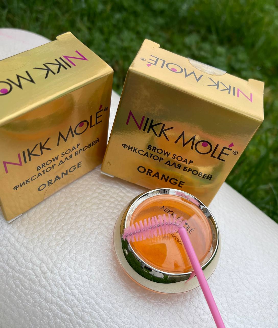 Фіксатор для брів Nikk Mole Brow Soap (Апельсин) 15g