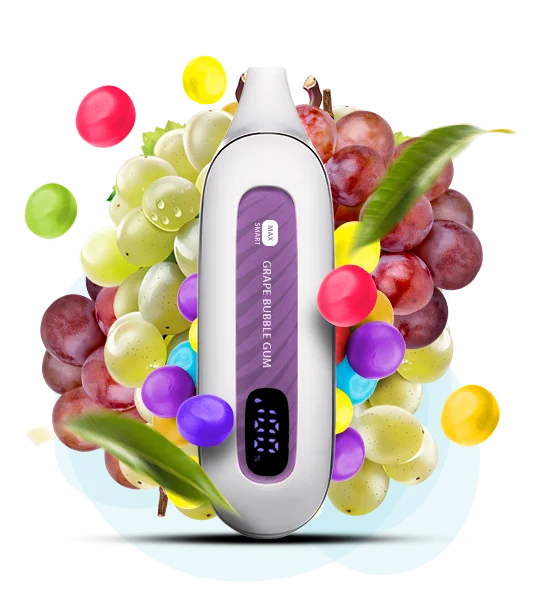 FLONQ MAX SMART 12000 Grape Bubble Gum (Виноград Жуйка)