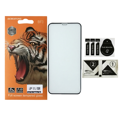 Захисне скло BOROFONE for iPhone XR/11 чорне