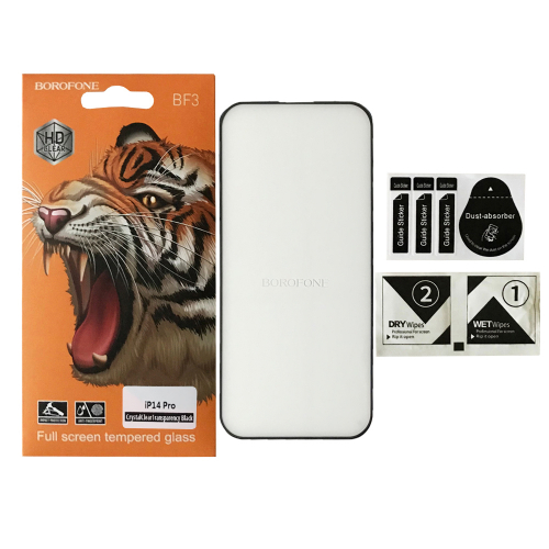 Захисне скло BOROFONE for iPhone 14 Pro чорне