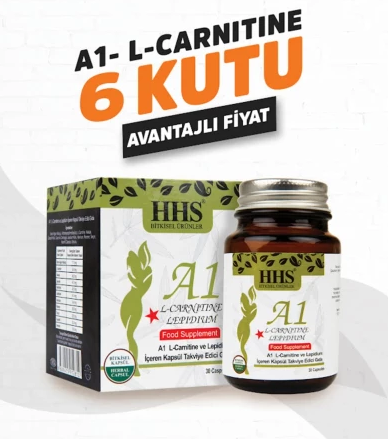 A1 L-Carnitine Lepidium Bitkisel Kapsül – 6 Kutu ile Maksimum Destek!