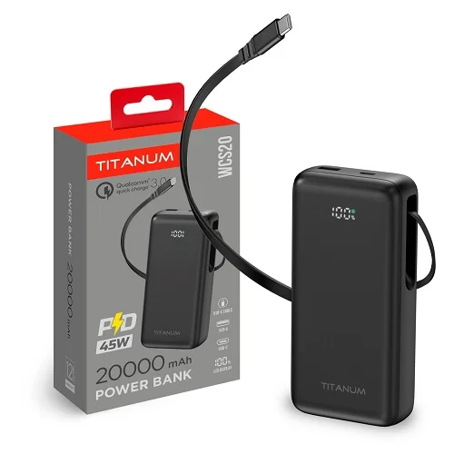 Павербанк 20 000 mAh потужність 45W