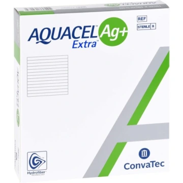 10×10см.Aquacel Ag+Extra антибактеріальна пов'язка для ран 1шт.