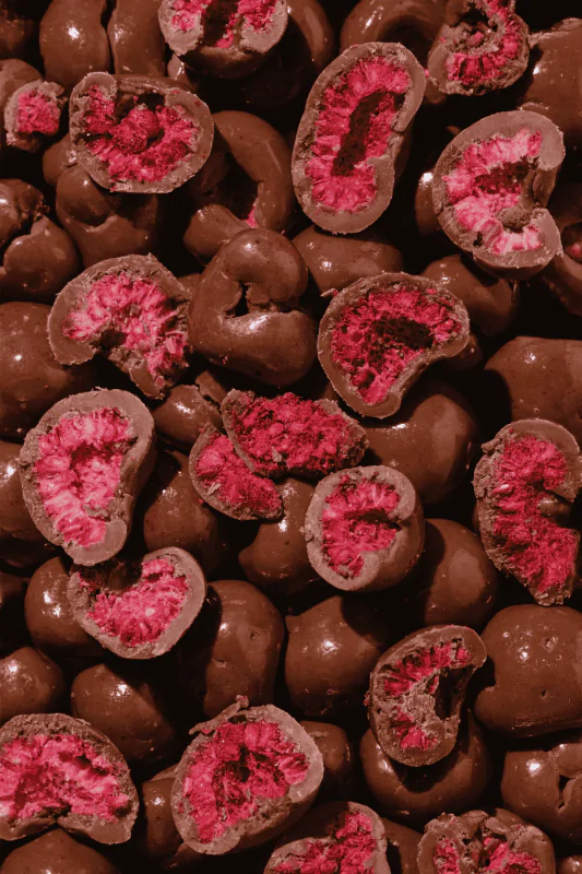 Сублімована Малина в молочному шоколаді органічна - Panfruit, 50 g(г)