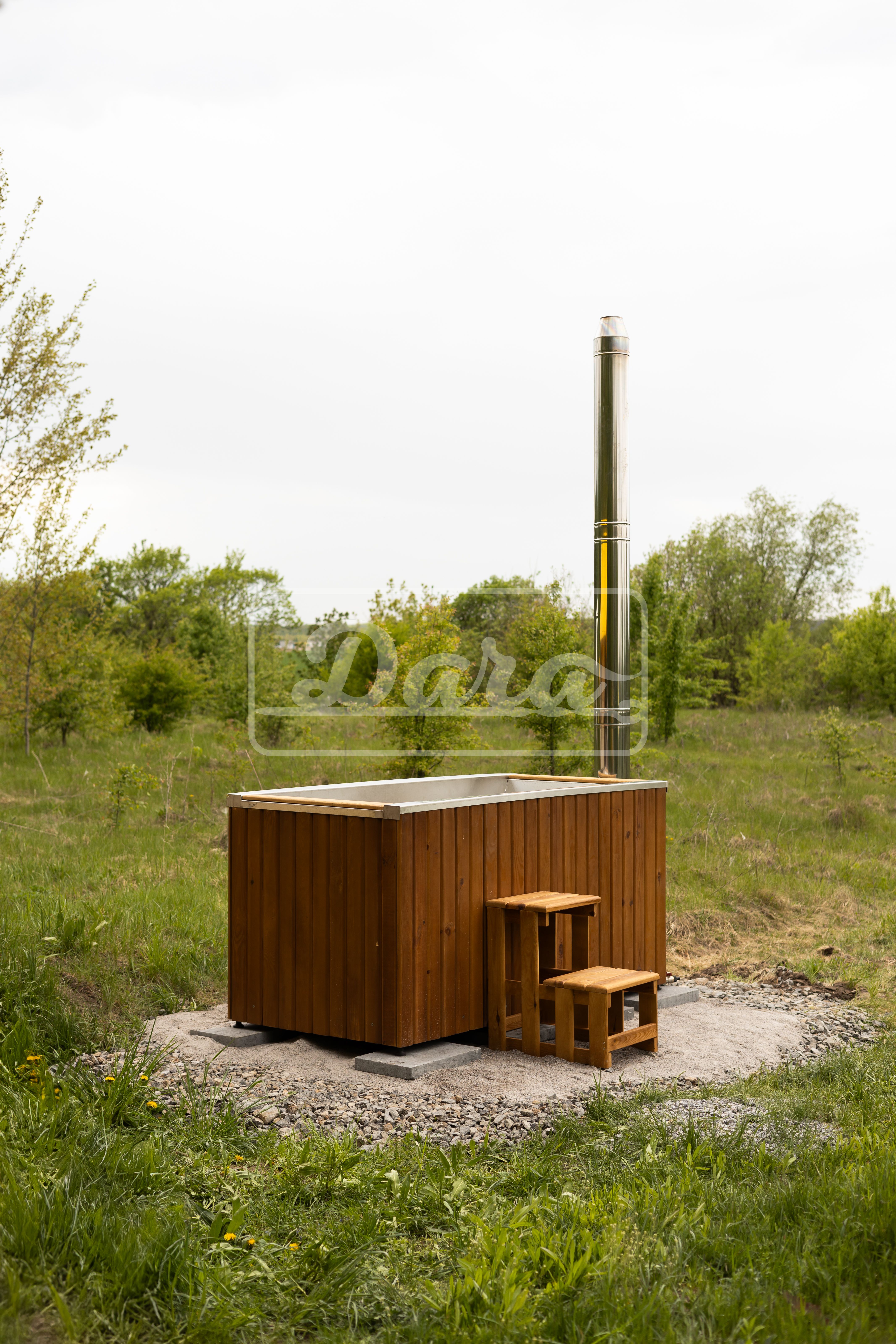 Купіль (чан) Steel Spa 100×200 см з інтегрованою піччю