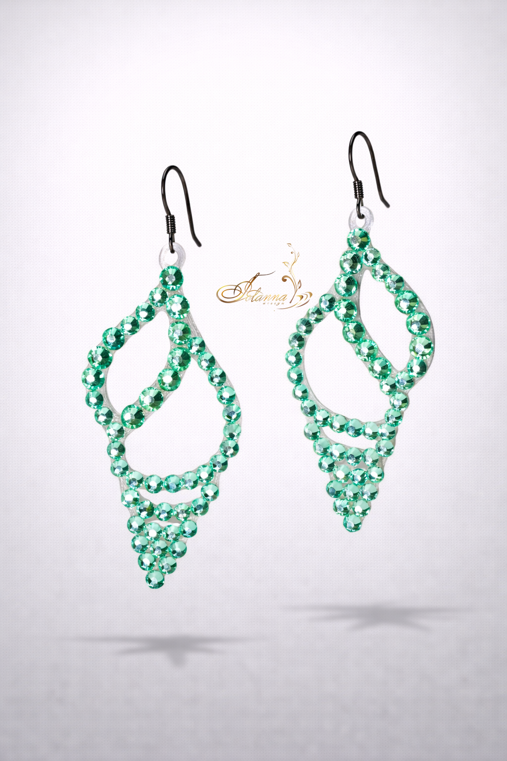 Ballroom mint earrings