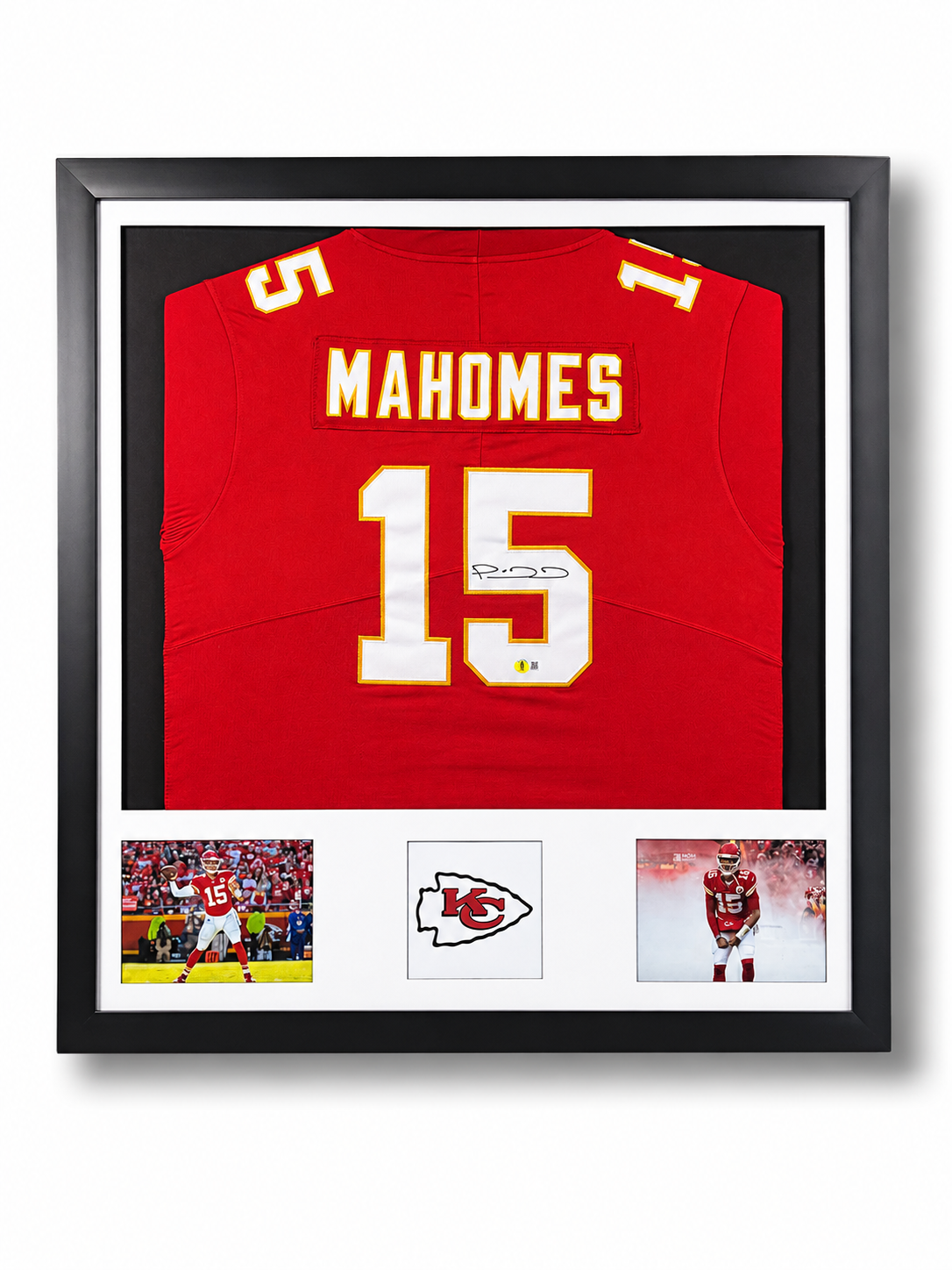 JERSEY MAHOMES FIRMADA Y CERTIFICADA BECKETT ENMARCADO