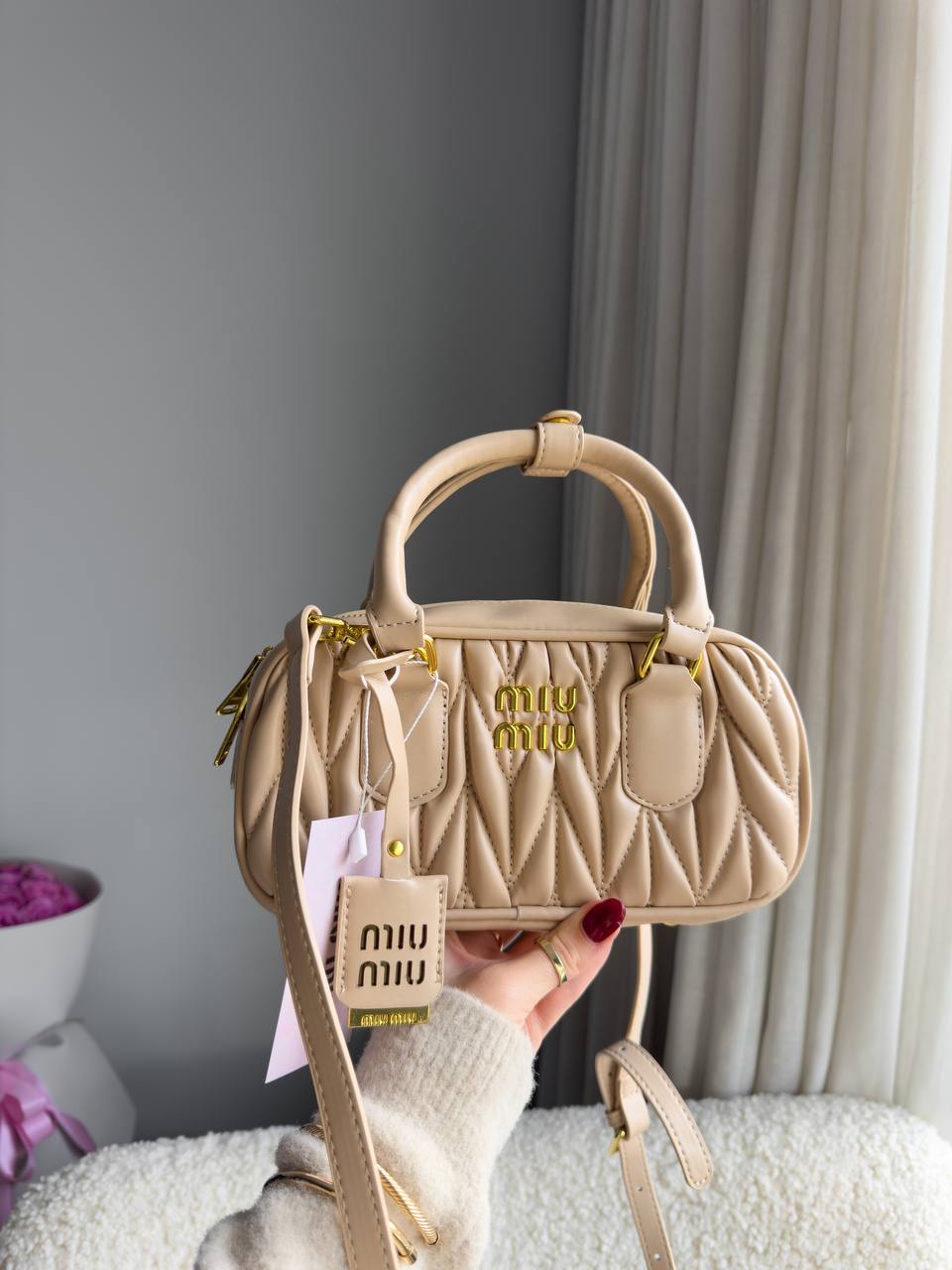 Miu Miu Arcadie Suede Bag