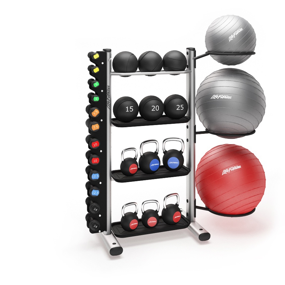 Базова стійка Life Fitness з опціями, тримач для гантелей і 3-х фітболів