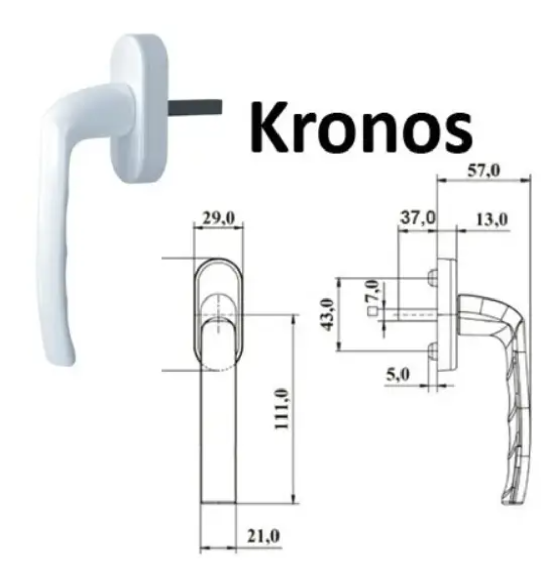 Kronos ручка віконна