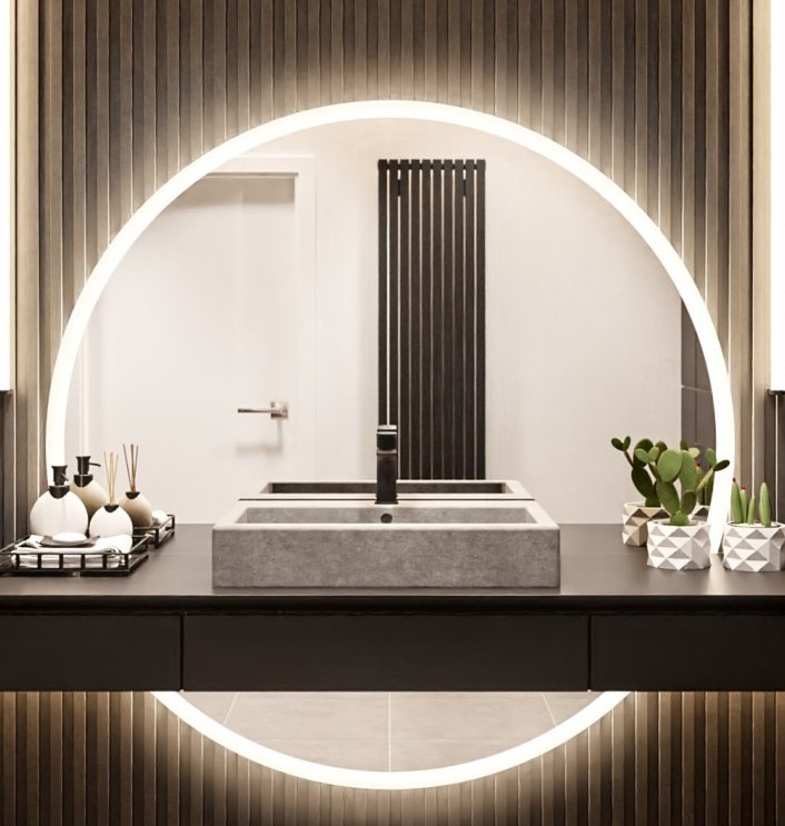 Дзеркало з двух частин з LED підсвіткою "Dolores plus"