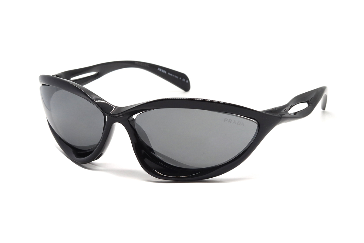 PRADA PR A26S 1AB60G 63 GREY MIRROR SILVER