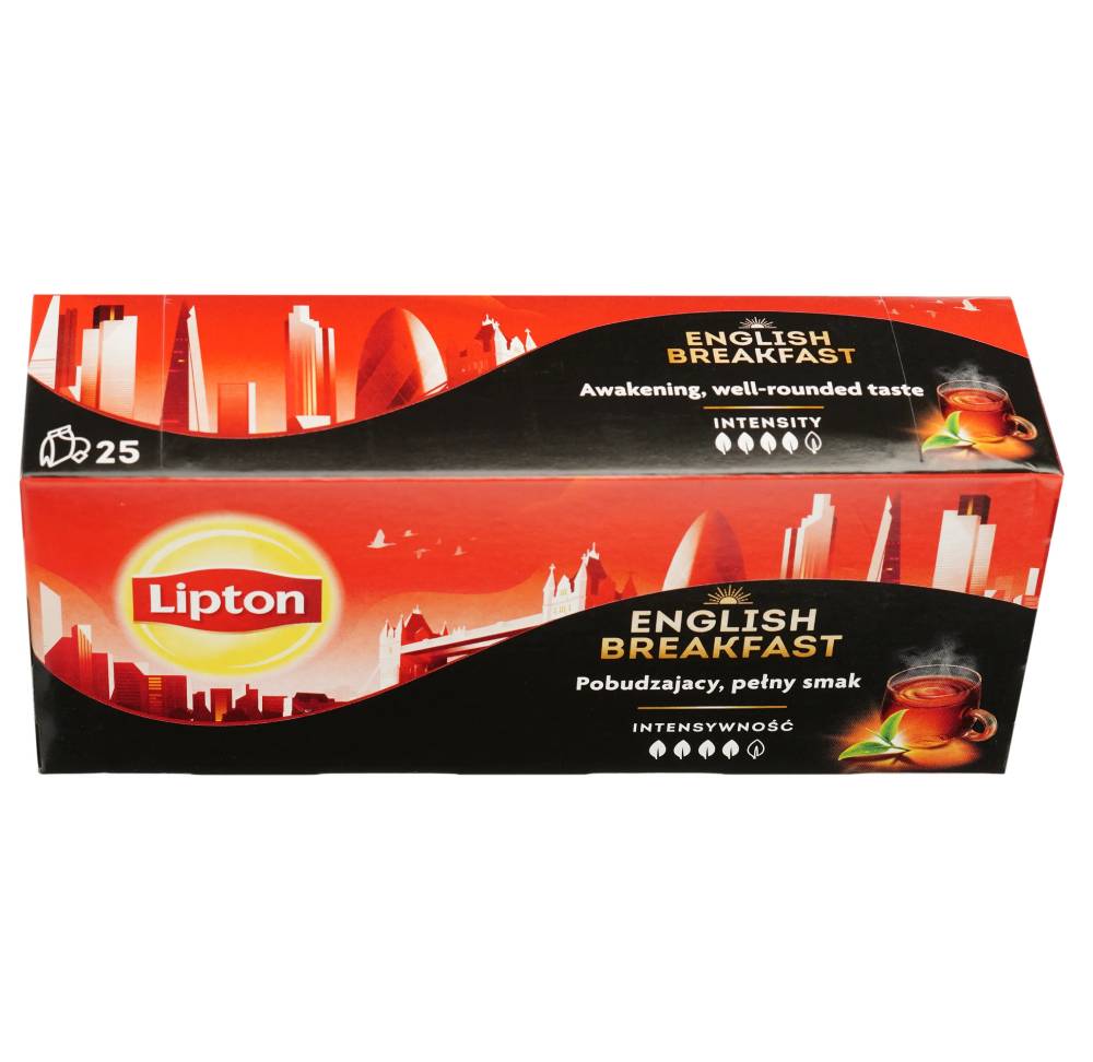 Чай черный Lipton English Breakfast, 50 г (25 шт. х 2 г)