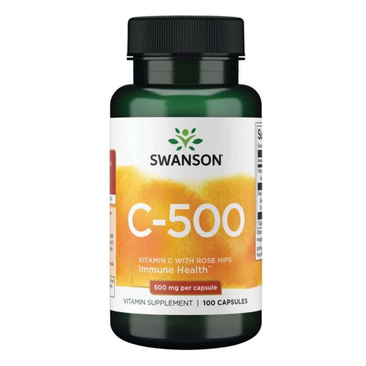 Вітамін С з шипшиною, Vitamin C with Rose Hips 500 mg - 100 caps