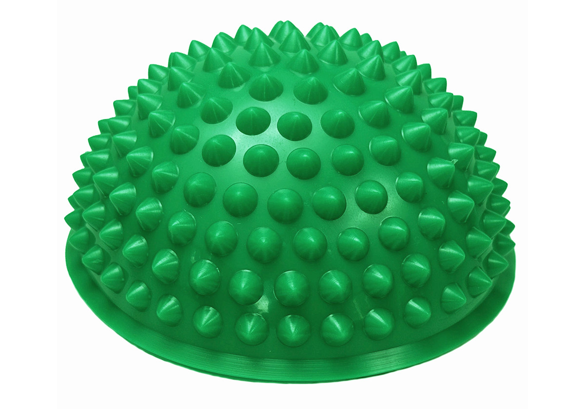 Півсфера масажна кіндербол EasyFit 15 см жорстка зелена