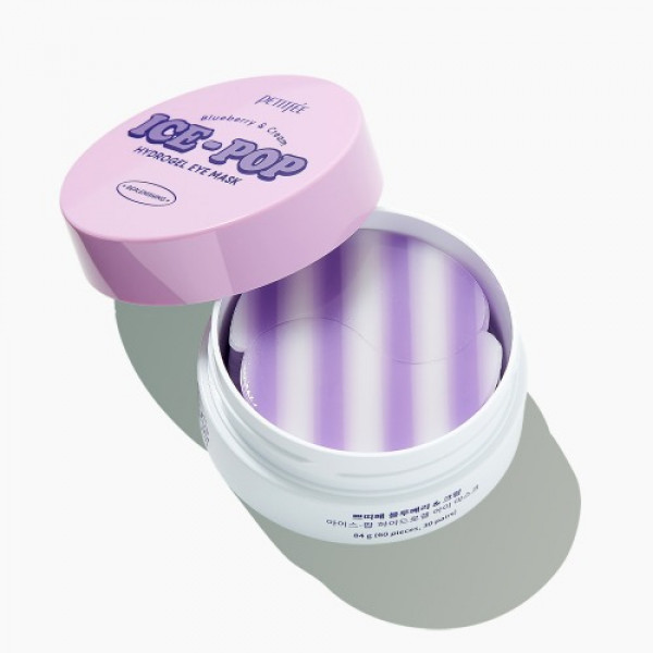 Гідрогелеві патчі для очей з лохиною та вершками KOELF Blueberry & Cream Ice-Pop Hydrogel Eye Mask 60шт