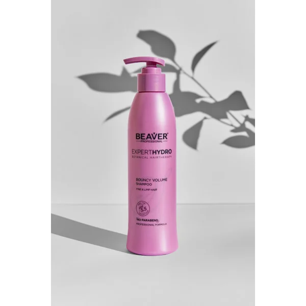 Шампунь для об'єму тонкого і м'якого волосся - BEAVER Expert Hydro Bouncy Volume Shampoo