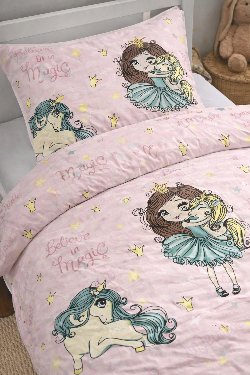 Постільна білизна для дівчаток ранфорс прінт  