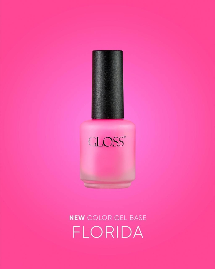 Кольорова база GLOSS Color Base Gel Florida, 11 мл