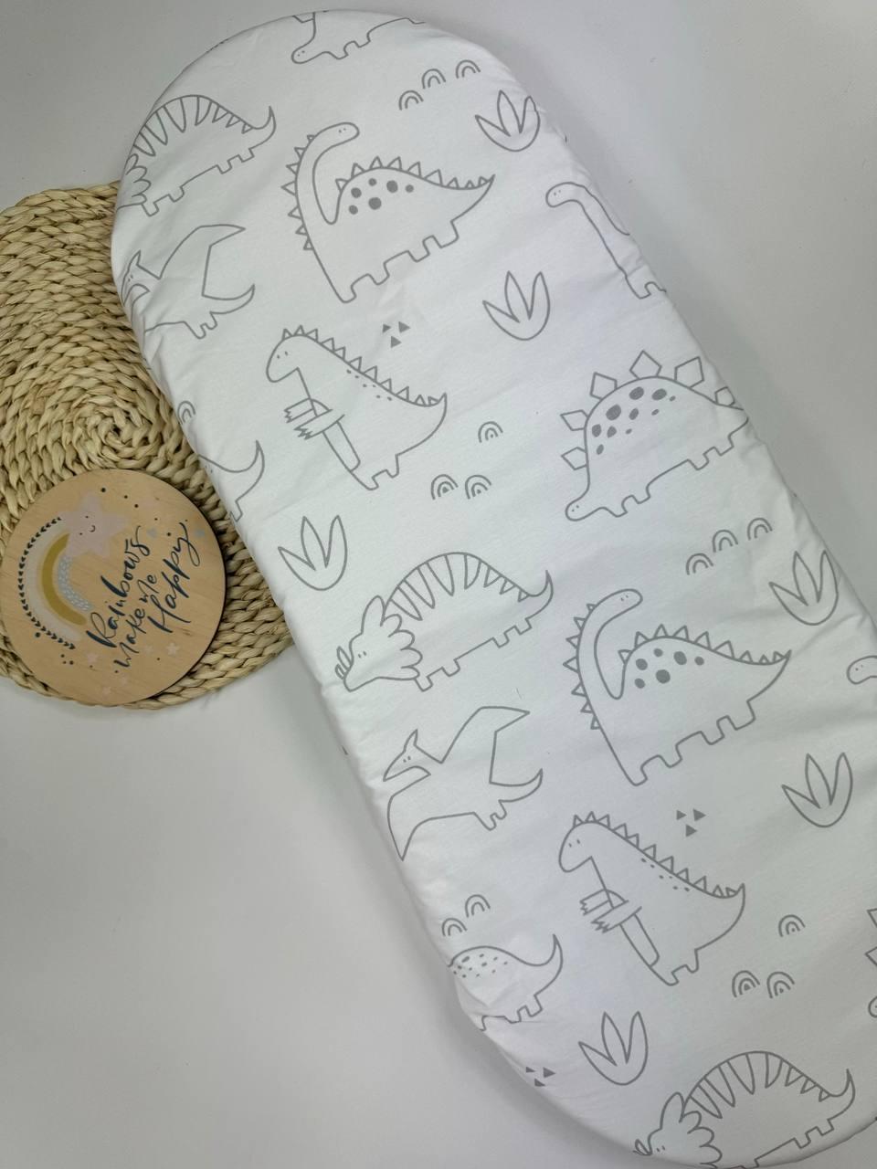 Простирадло непромокаюче для дитячої коляски на резинці (бавовна + мембрана)