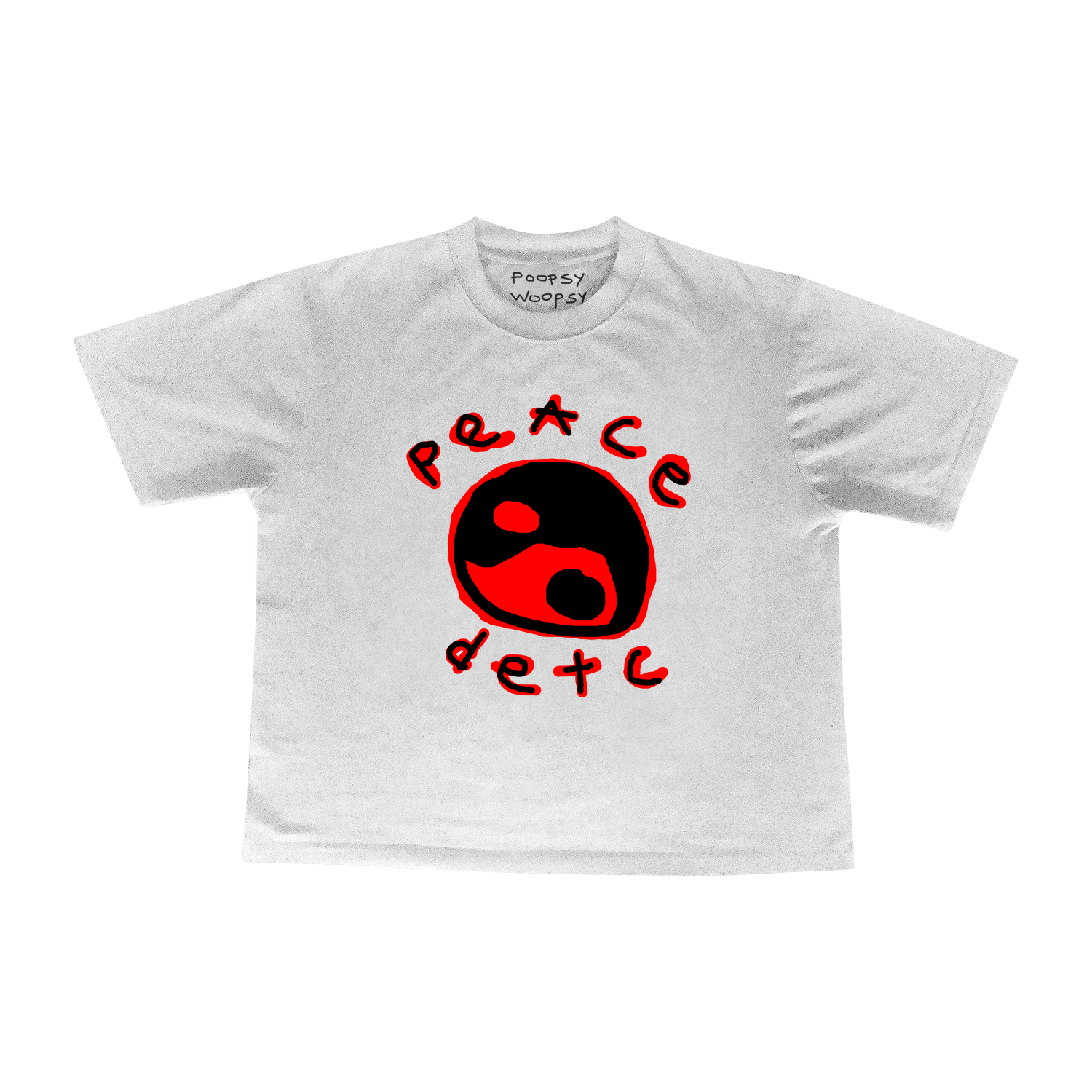 Футболка "Peace detc" червона