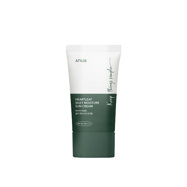 ANUA - Heartleaf Silky Moisture Sun Cream SPF50.