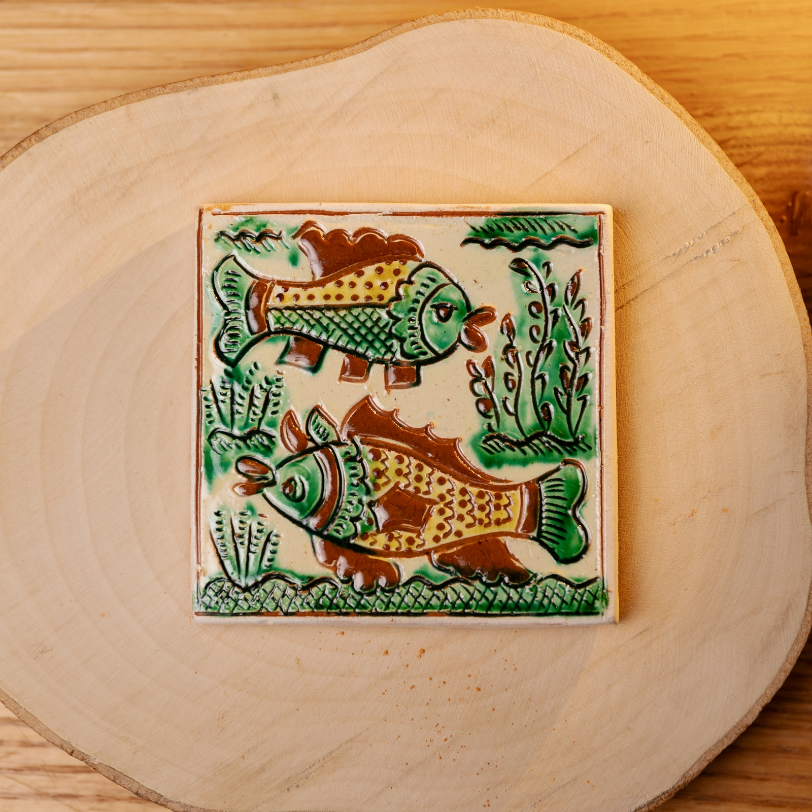 Плиточка декоративна "Рибки", 10*10 см