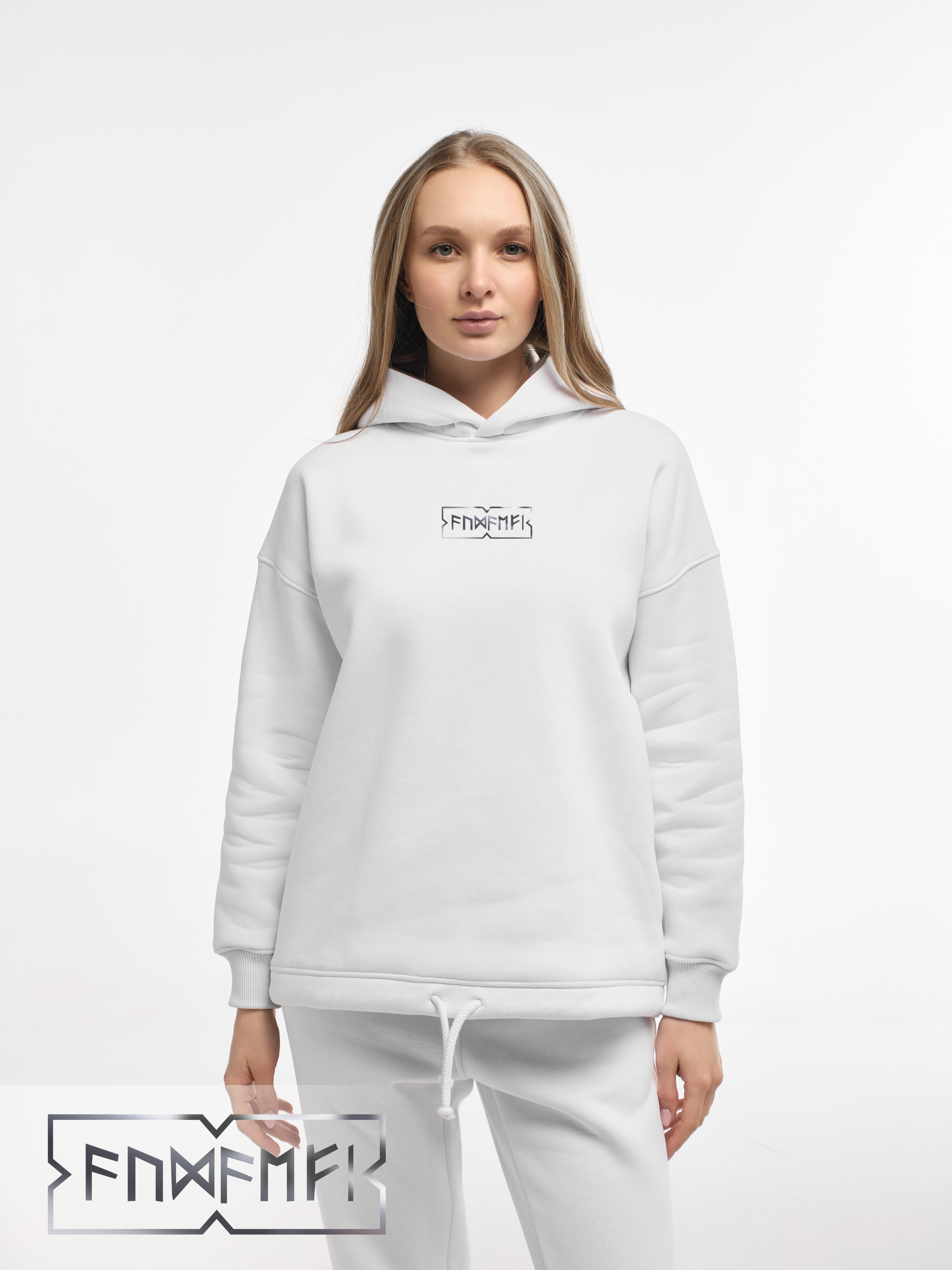 HOODIE "AUDAEFI" | LACE | WHITE EMOTION | XH2