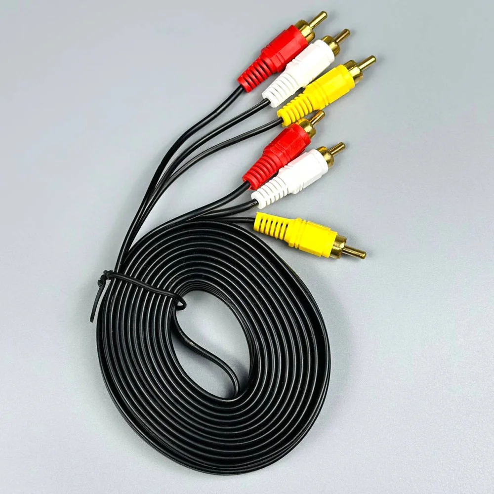 Кабель 3RCA → 3RCA тато-тато 5м