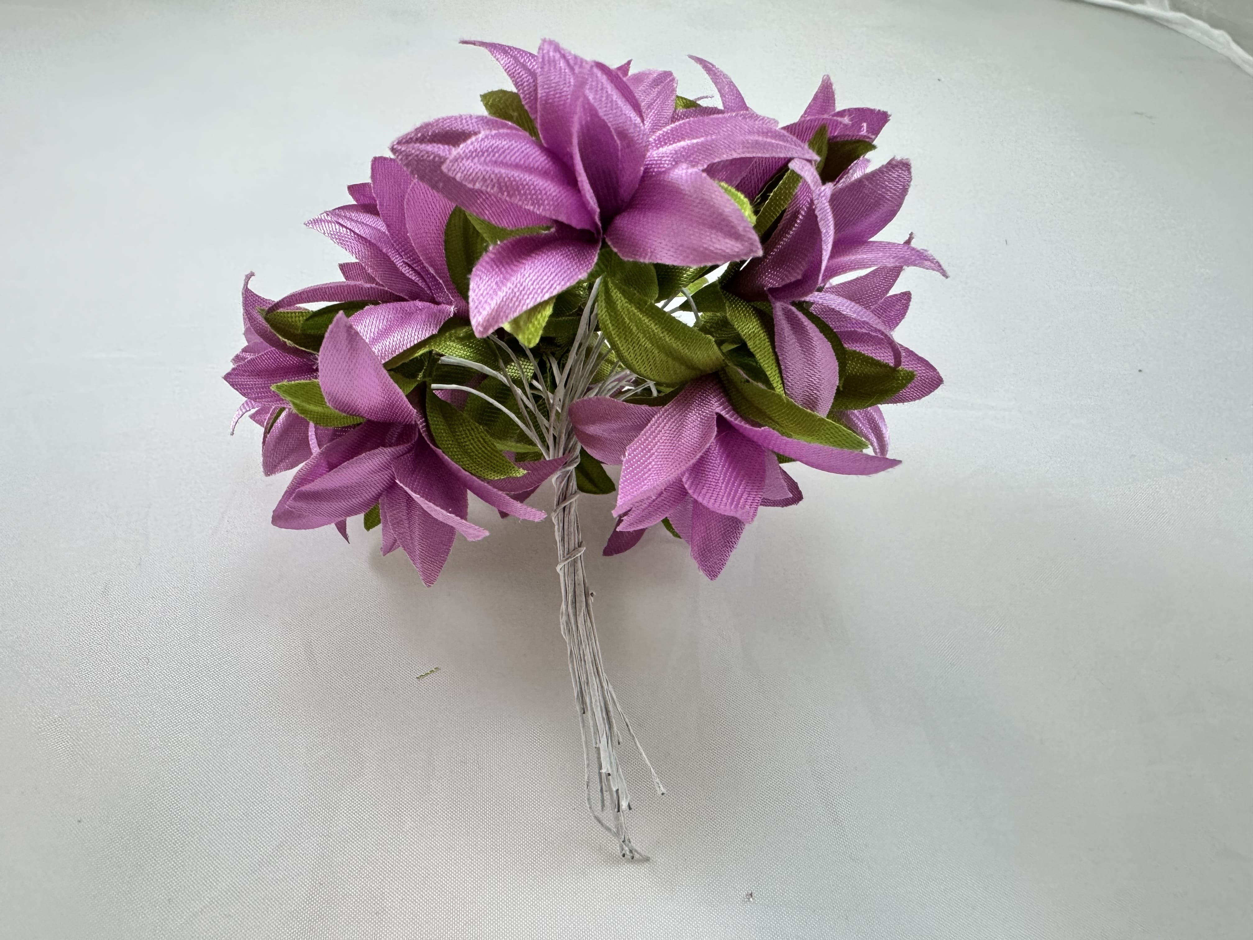 Лілові декоративні квіти, 20 шт (для творчості)