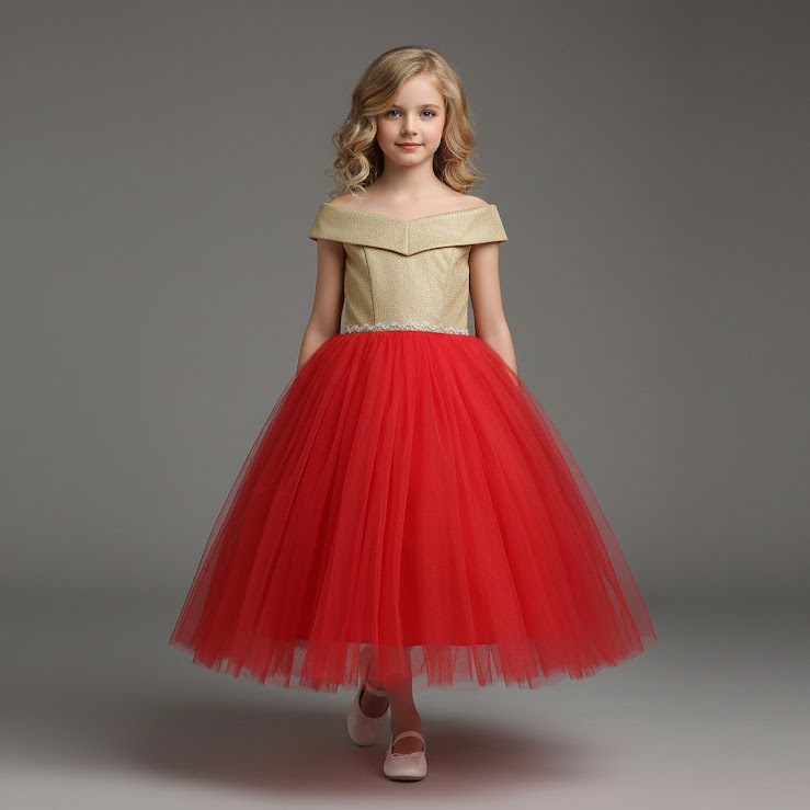 сукня червоно-золота