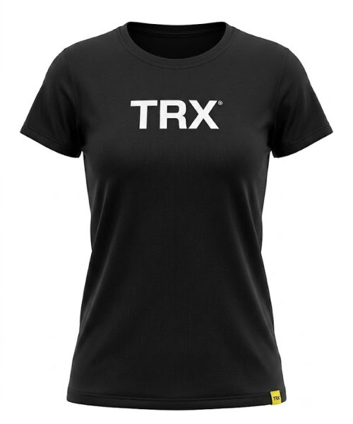Жіноча спортивна футболка TRX (чорна) приталеного крою 