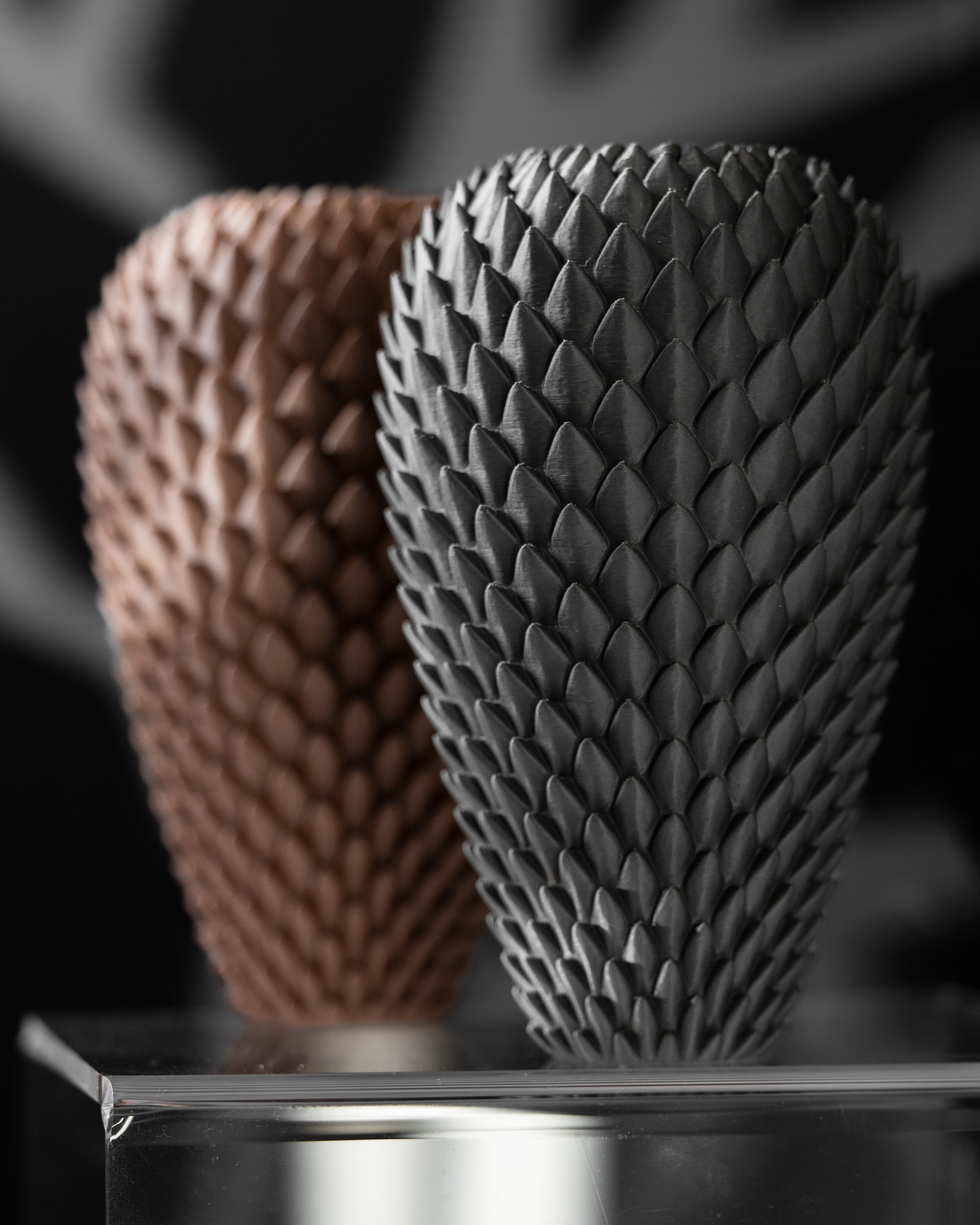 Dragonscale Flower Vase 02 – Eco-Friendly 3D Printed Vase