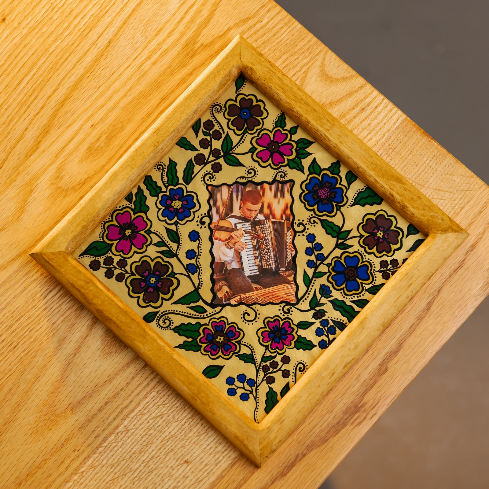 Мальована рамка "Ромашки", 22*22 см