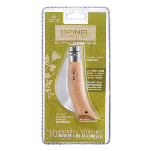 Серповидний садовий ніж Opinel, коробка 08, блістер 10