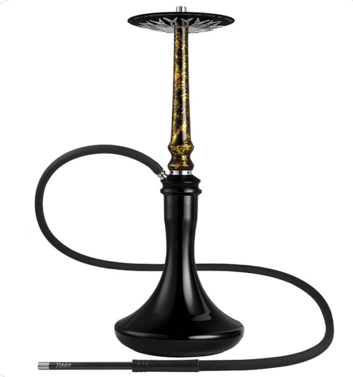 Кальян Tiaga Hookah Astra Gold на колбі Craft Black 57 см