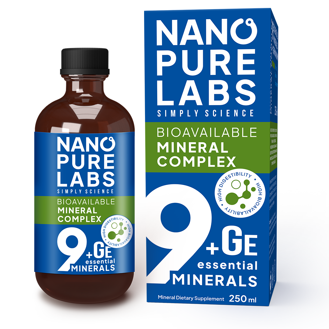 Для міцного здоров'я та енергії Органічний Нано комплекс 9 Essential Minerals + Germanium