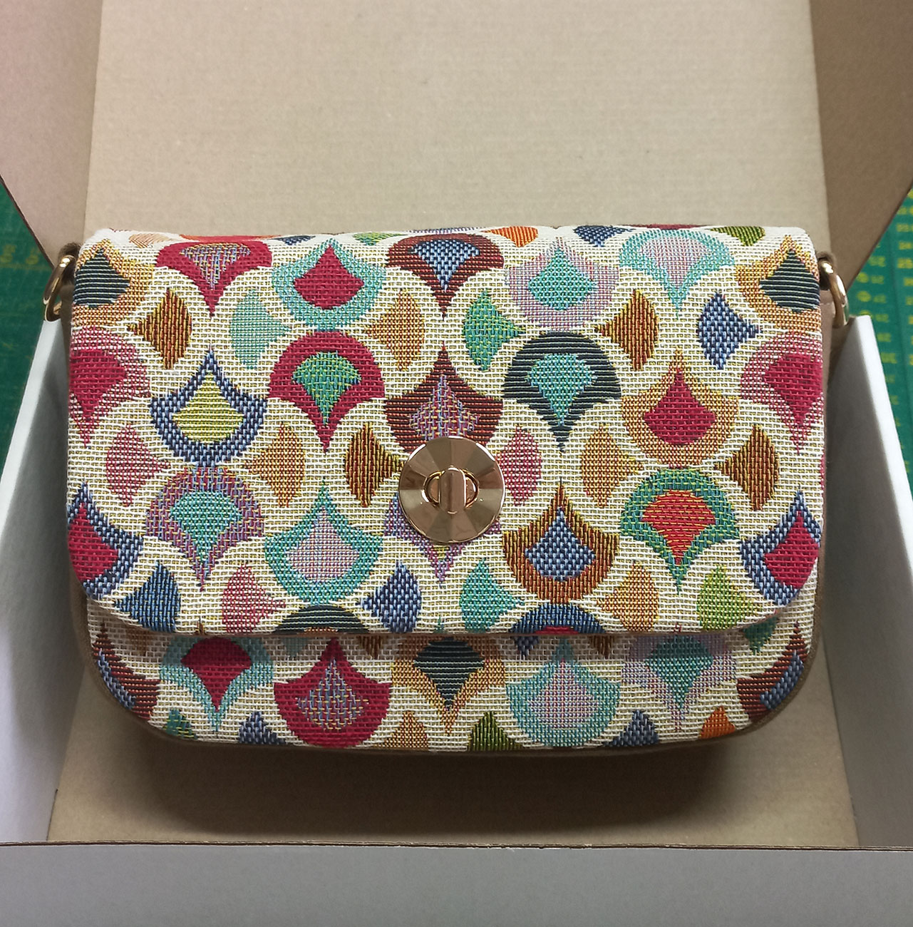 міні-сумочка Пісочна small з ременем дефект