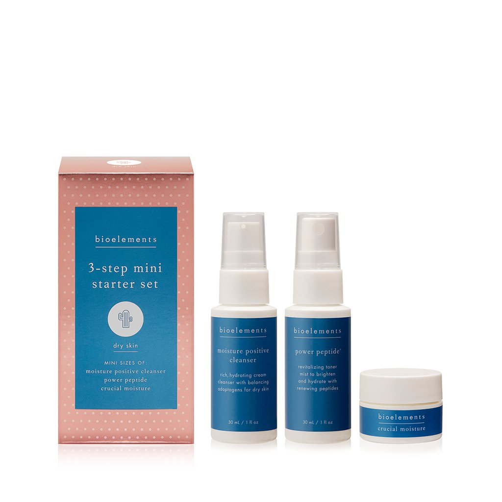 Bioelements 3-Step Mini Starter Set Dry Skin - Міні набір засобів для сухого типу шкіри