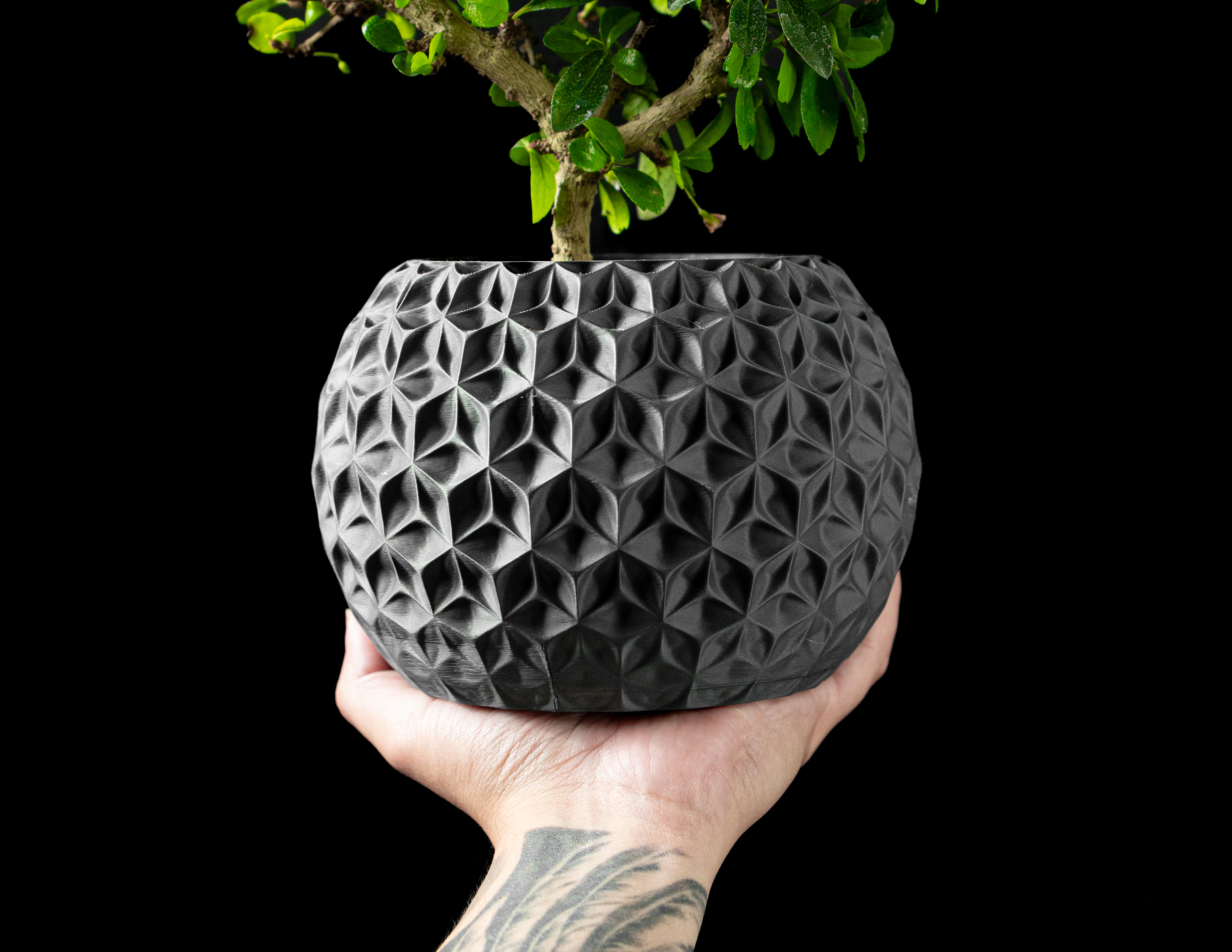 Trihex Planter Pot – Compact 3D Printed Planter