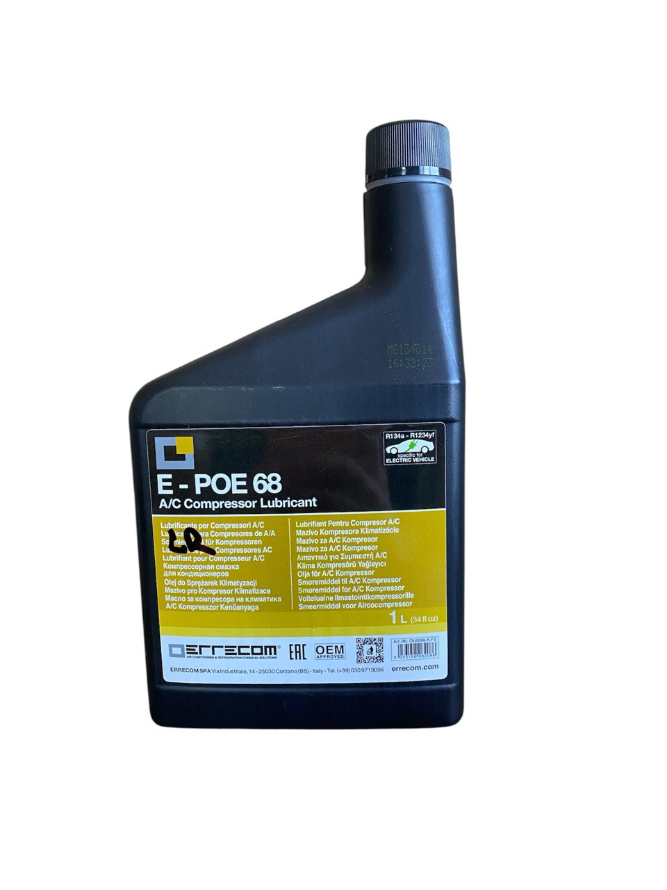 E POE 68 Hybrid 1 L Синтетичне масло для електричних компресорів Errecom