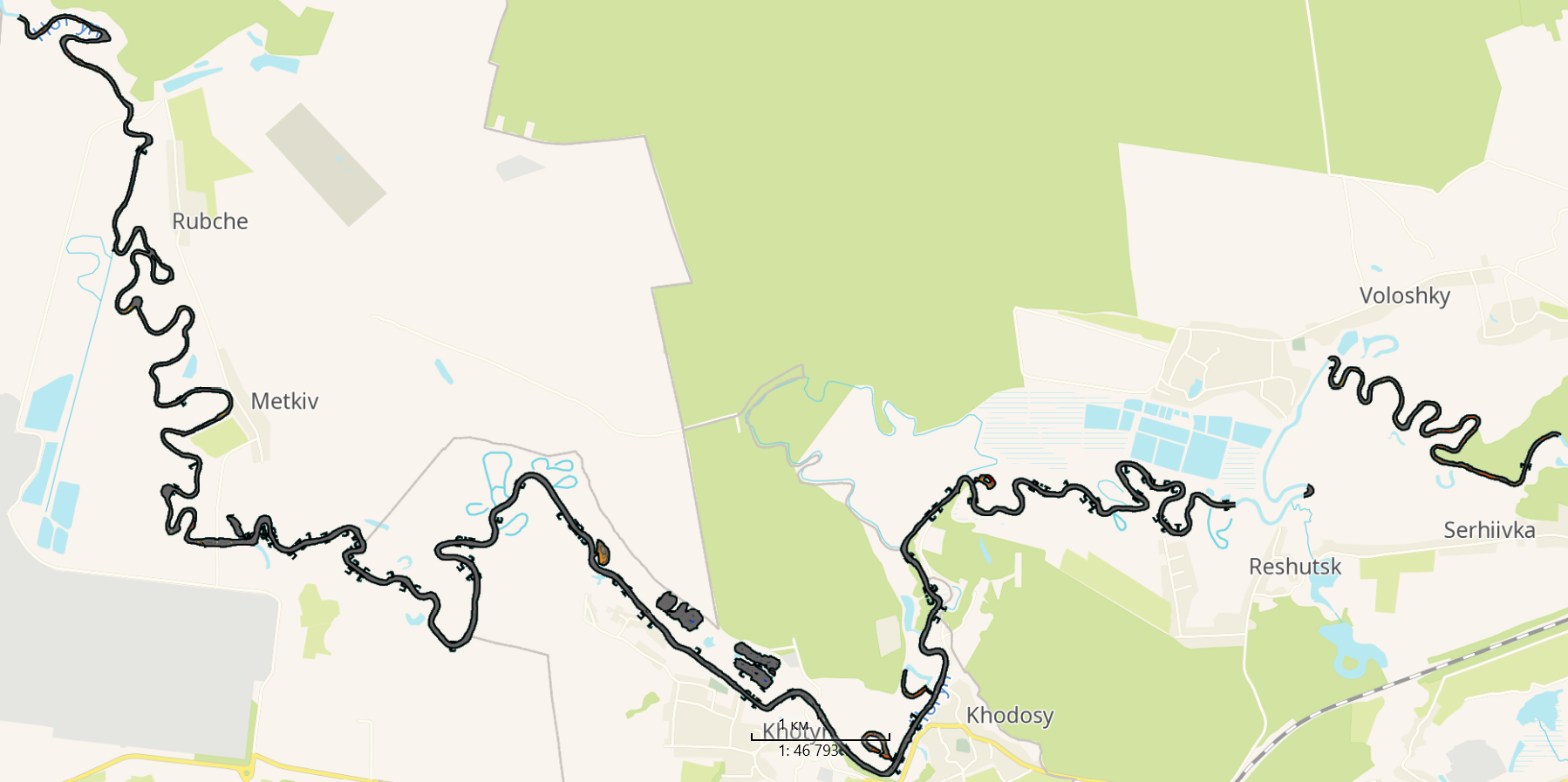 Річка Гринь р-н. м. Рівне