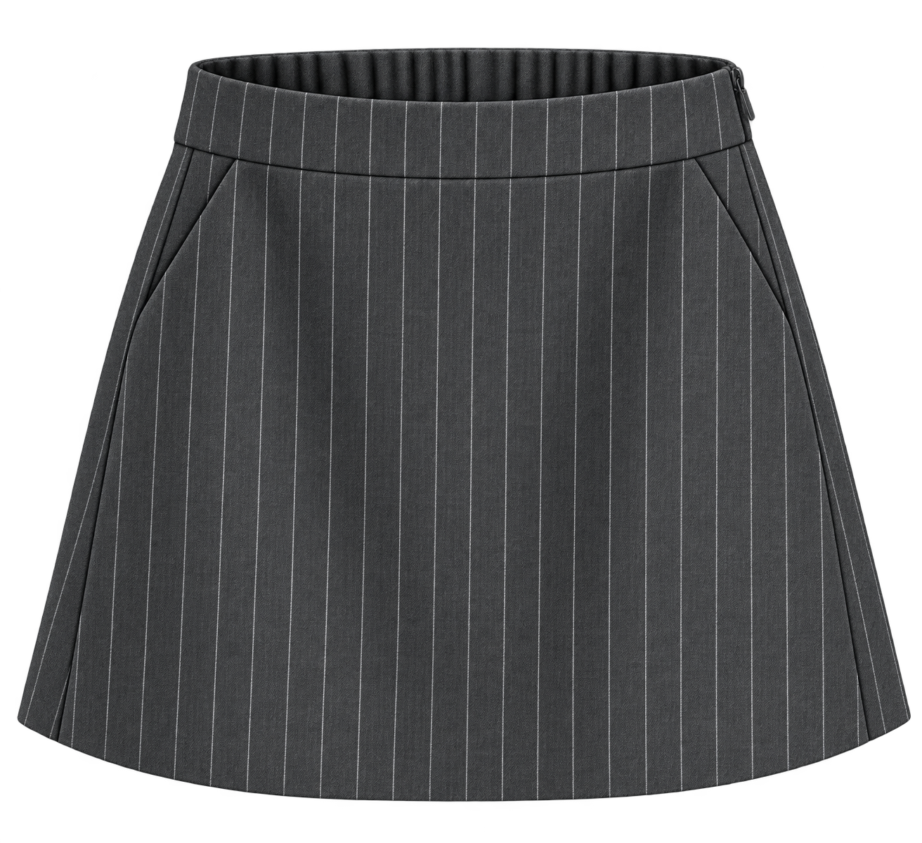 Pinstripe A-Line Skirt